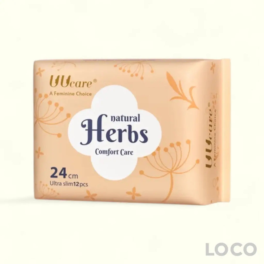 UUCare Natural Herbs Feminine Pads Day 24cm 12S