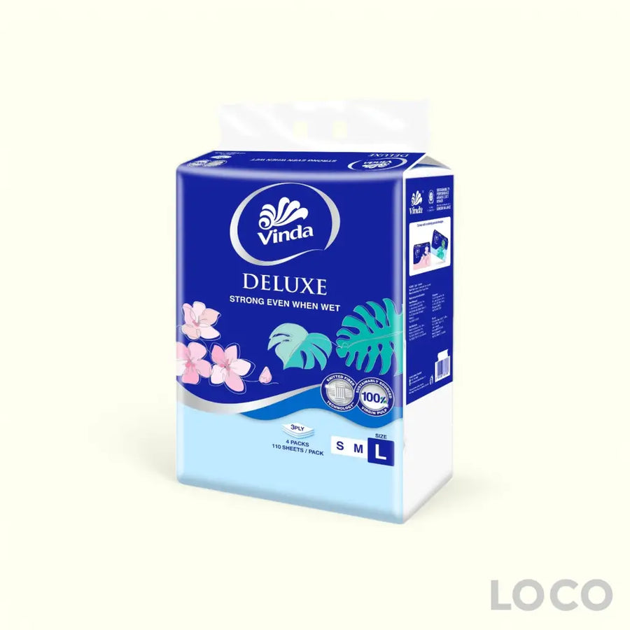 Vinda Soft Pack Facial Tissue 3ply (L) (4X110s) - Paper &