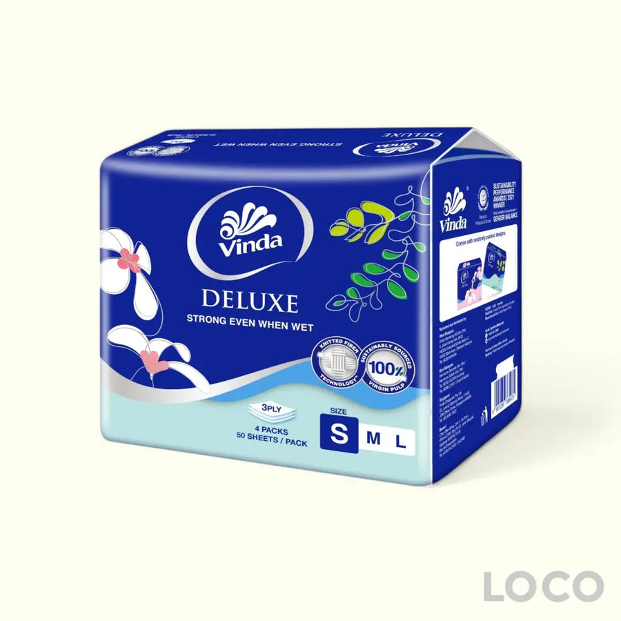 Vinda Soft Pack Facial Tissue 3ply (S) (4X50s) - Paper &