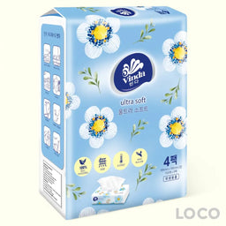 Vinda Ultra Soft Facial Tissue Soft Pack 2ply 4x150s