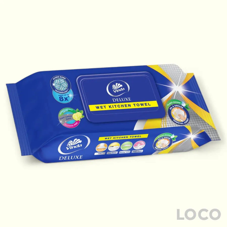 Vinda Wet Kitchen Wipes 40s - Paper & Cotton