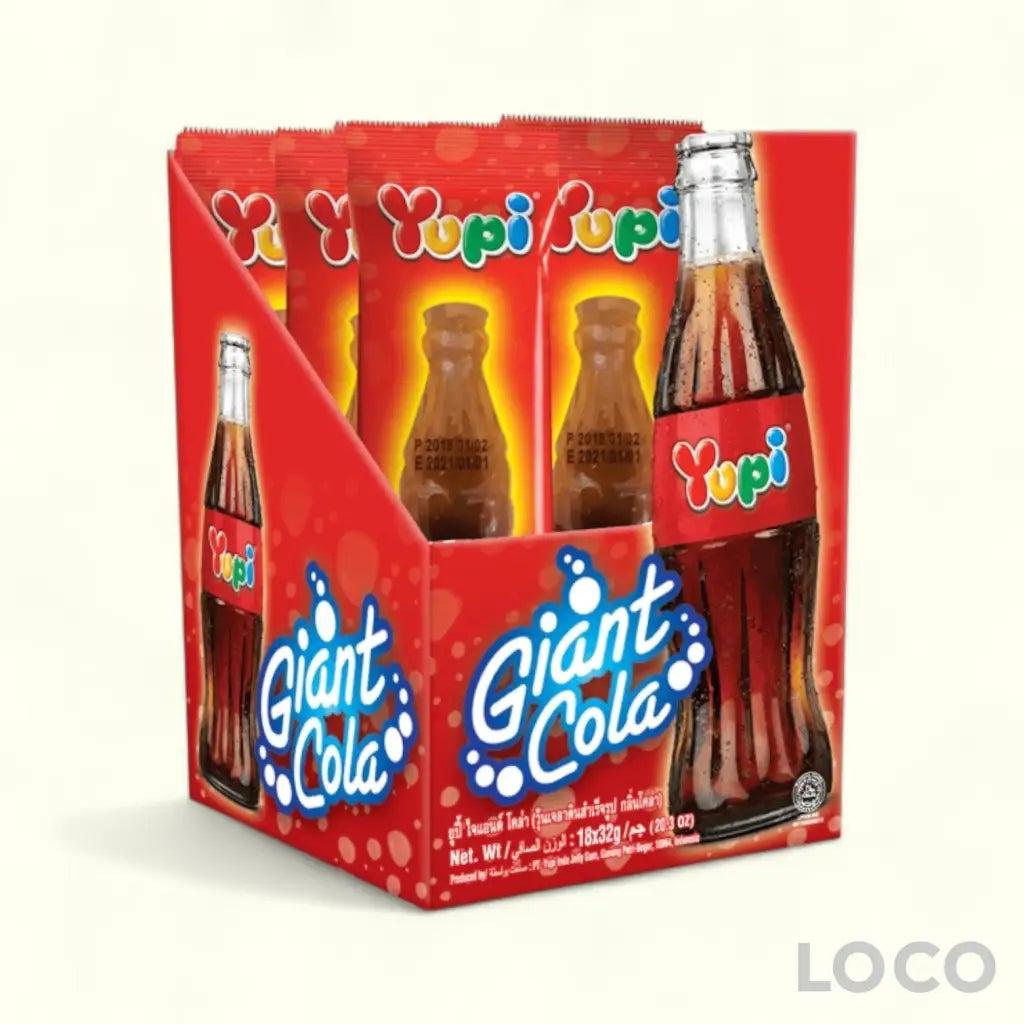 Yupi Gummy 18X28G - Giant Cola