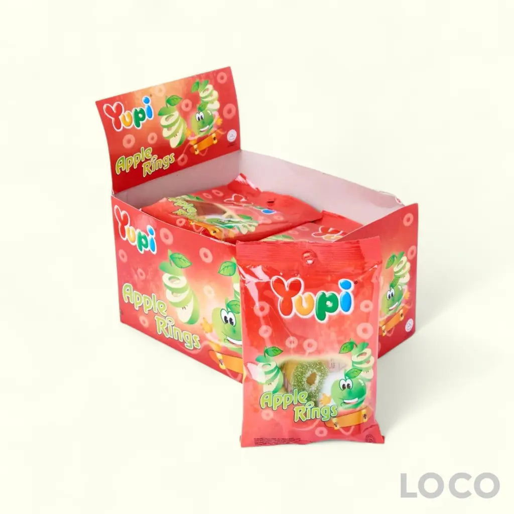 Yupi Gummy Double Box of 12s - Apple Rings 12X45G