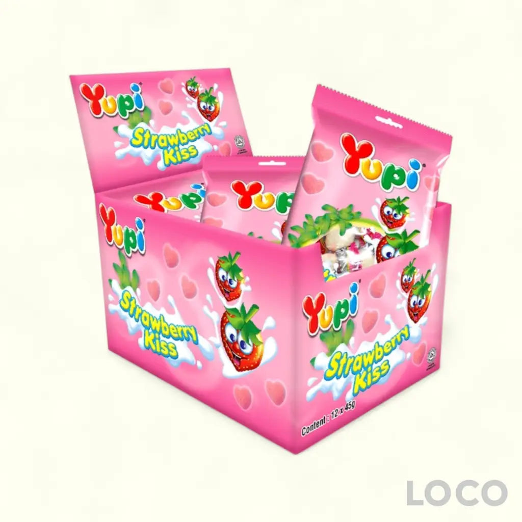 Yupi Gummy Double Box of 12s - Strawberry Kiss 12X40G