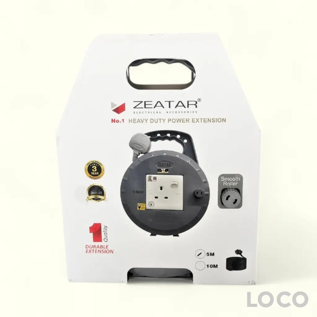 Zeatar Cable Reel Extension Heavy Duty 5M Z7705