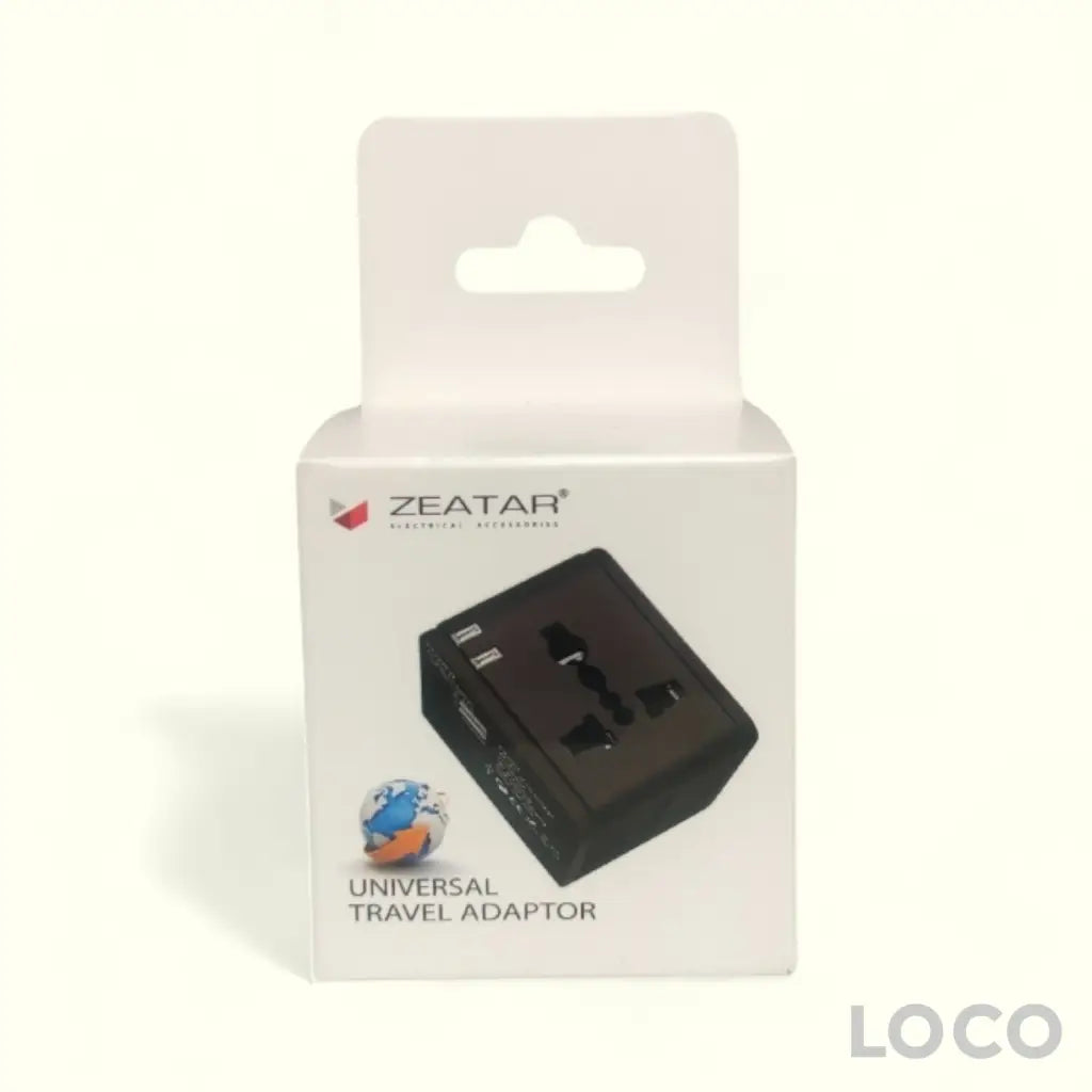 Zeatar Universal Travel Adaptor Dual USB 2.1A Z3366