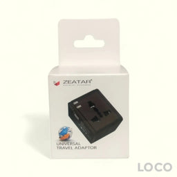 Zeatar Universal Travel Adaptor Dual USB 2.1A Z3366