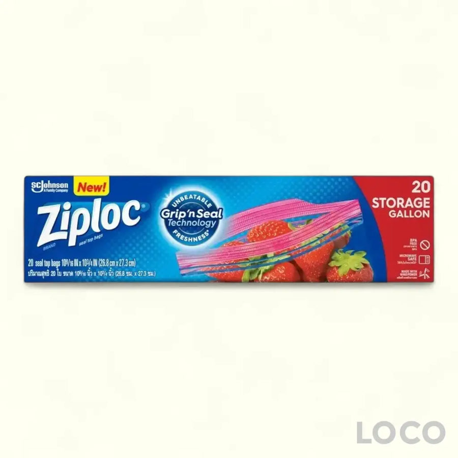 Ziploc Storage Gallon Easy Open Tab 20S